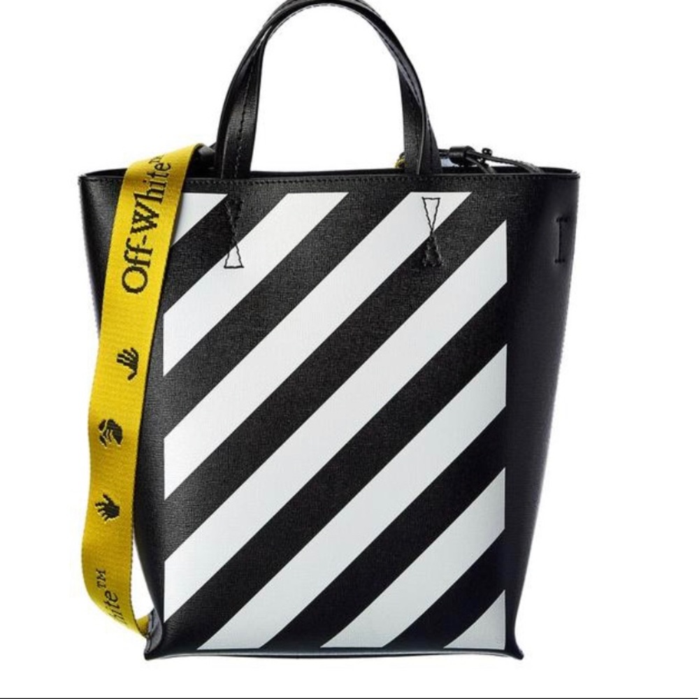 Off-white diagonal logo bag